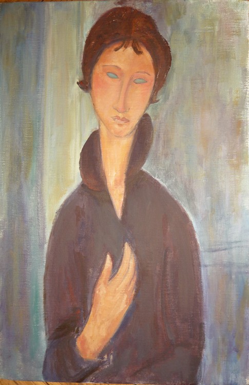 Femme aux yeux bleus